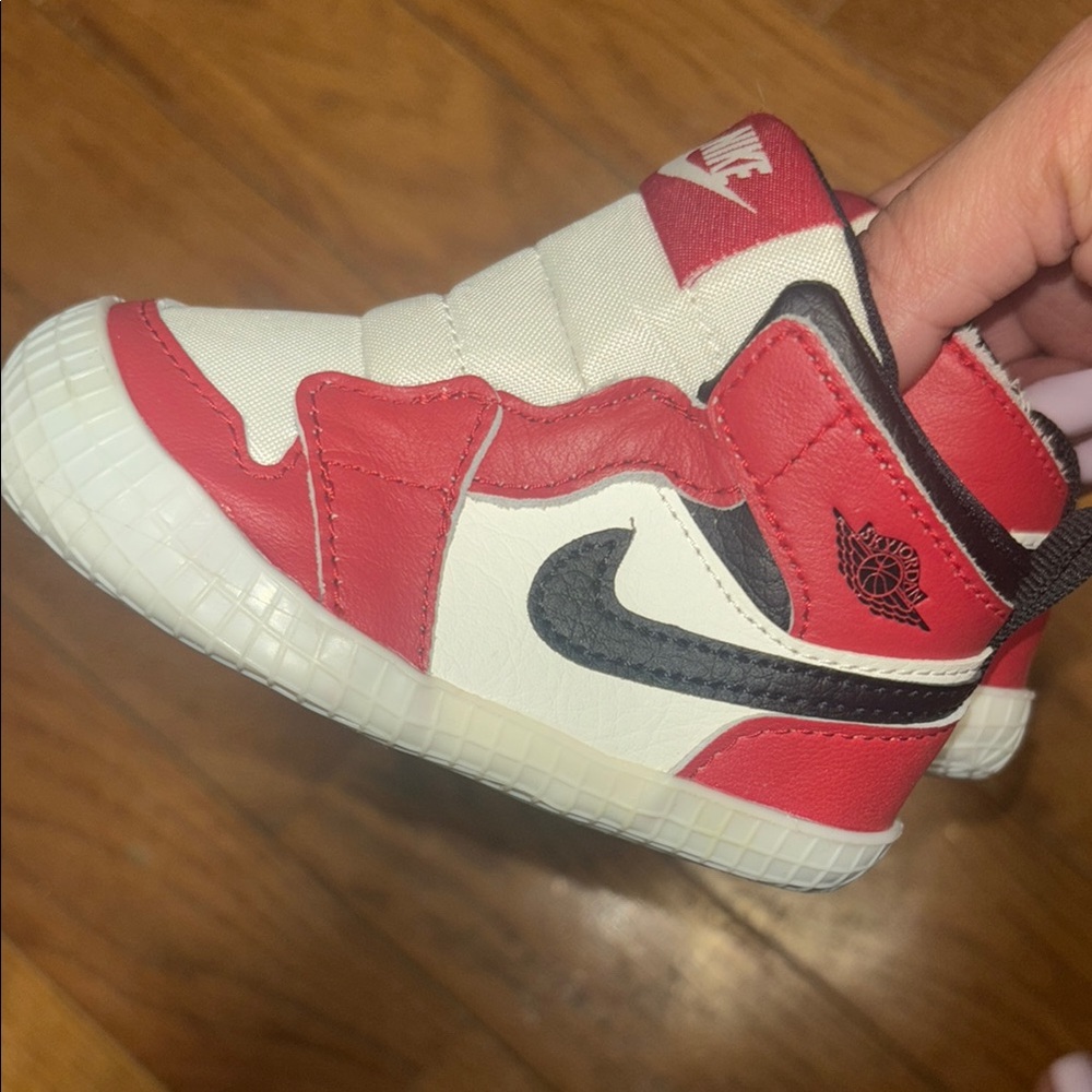 Nike Kids Red, White and Black High-Top Sneakers